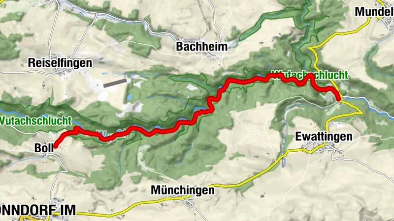 Hike through the Wutach Gorge to Bad Boll