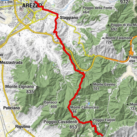 Arezzo - Cortona : Prima tappa