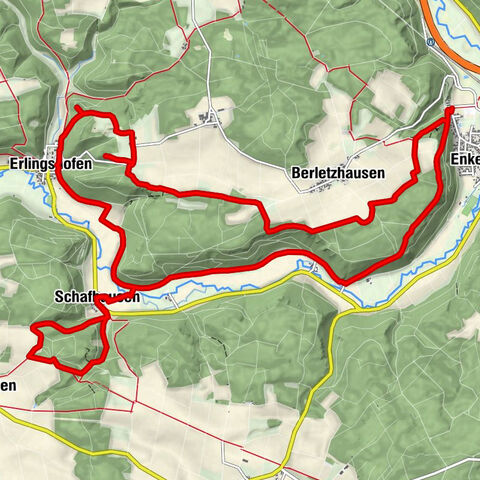 Burgenweg im Anlautertal - Schlaufe 18 des Altmühltal-Panoramaweges