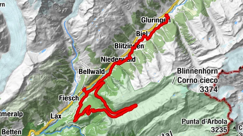 Valais Panorama Bike 2. Reckingen-Bellwald