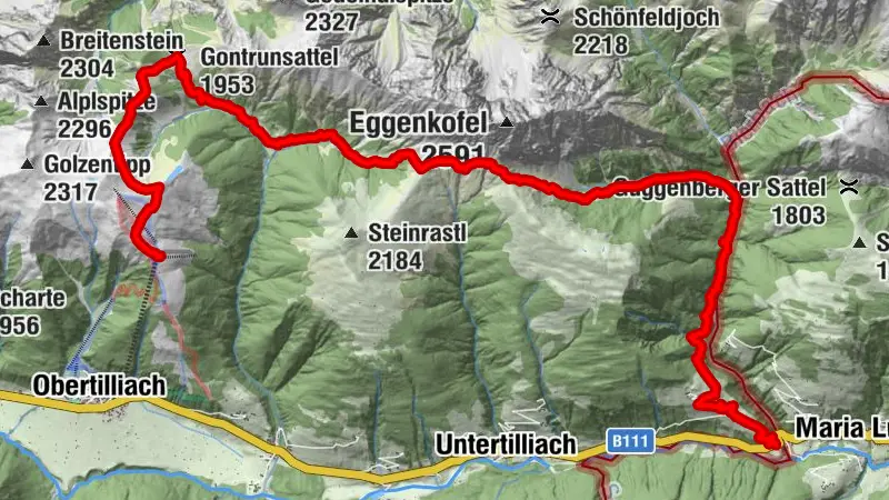 The Gailtal altitude trail Stage 2