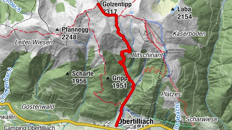 Ski tour Golzentipp über Folischoa