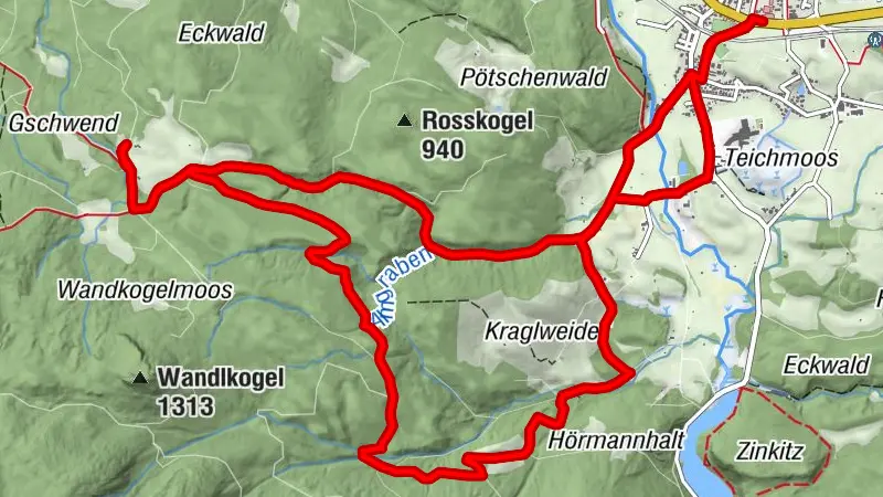 Steinitzen - Almgraben Runde (GPS-Trail)