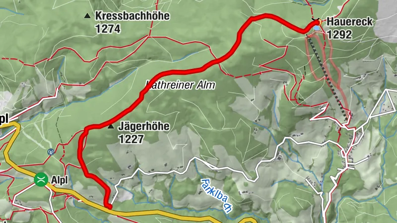 Winter- und Schneeschuhwanderung auf das Hauereck, Alpl