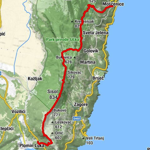 Plomin - Sisol - Moscenice