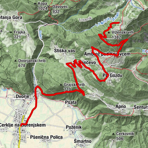 Kolesarska pot Cerklje 7: Jezerca