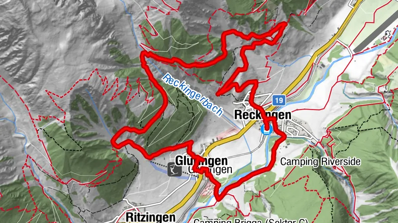 Trail running route Guferschmatte