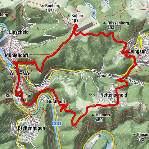 Rundwanderweg über die Höhen von Altena