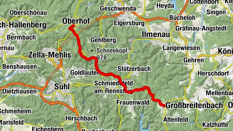 Rennsteig - Stage Run - 3rd Stage Neustadt am Rennsteig - Oberhof