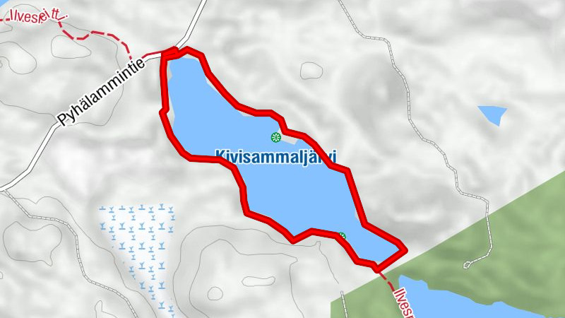 Kivisammaljärvi circular route 2.6 km