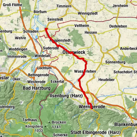 Deutsche Fachwerkstraße: Quedlinburg - Osterwieck - Hornburg