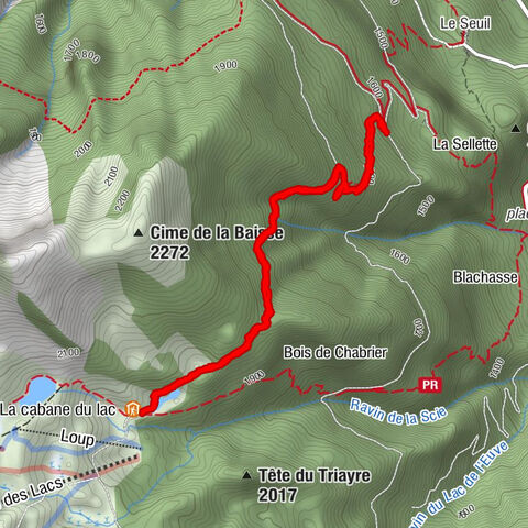 Le seuil - lac de cabane