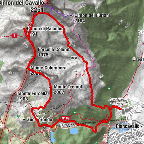 Palantina, Colombera, and Tremol - 3 peaks above Piancavallo