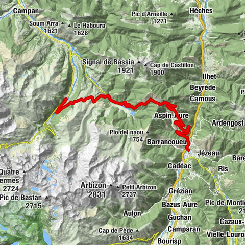 J 10. Etappe Arreau-Gripp, Okzitanien/Frankreich