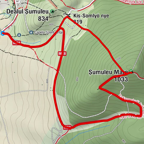 Miercurea Ciuc - Kis-Somlyó nyereg - Șumuleu Mare