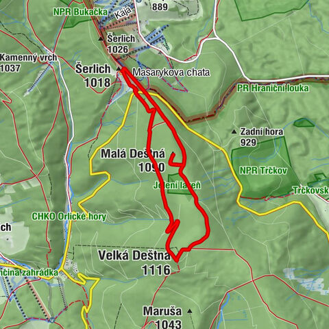 Deštné v Orlických horách - Malá Deštná - Velká Deštná - Šerlich