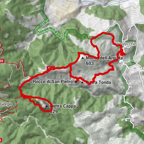 Natile Vecchio - Pietra Tonda - Pietra Cappa - Monte dell'Argiata