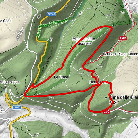 Cingoli - Pantanaccio - Cima delle Piane
