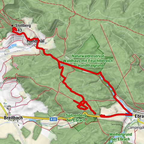 Ebrach - Stollberg - Gasthaus Stollburg - Am Baumwipfelpfad