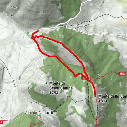Vado di Pezza - Rifugio del Lupo - Monte delle Canelle