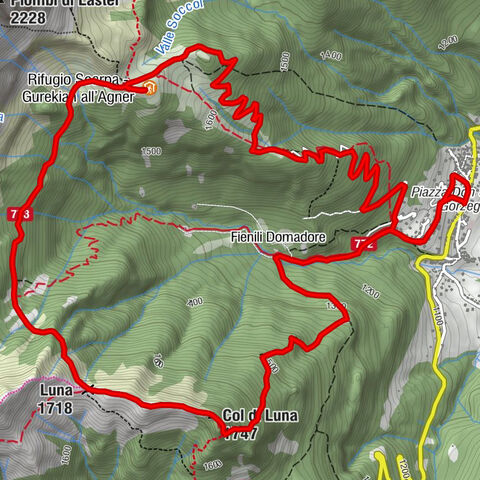 Vich - Col di Luna - Passo del Col di Luna - Rifugio Scarpa - Gurekian all'Agner