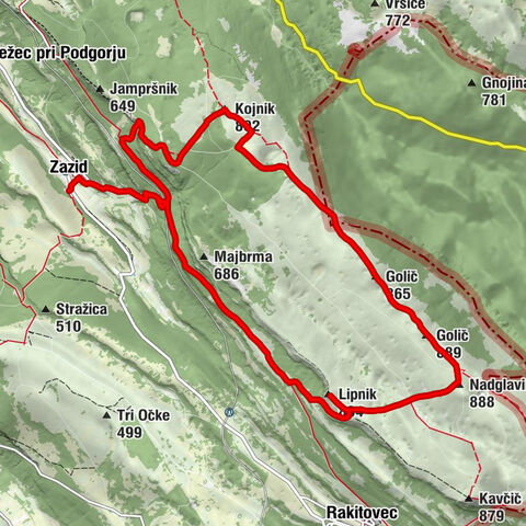 Koper / Capodistria - Nadglavinjak - Golič - Zazid