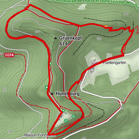 Family walk: Route around Hunebourg Castle