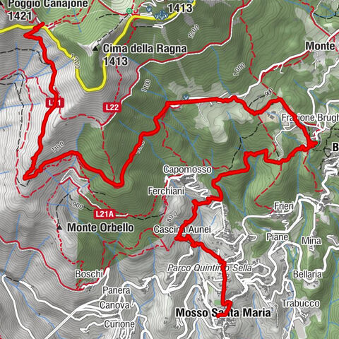 Cammino d’oropa itinerario Valle Mosso -Bocchetta di Luvera