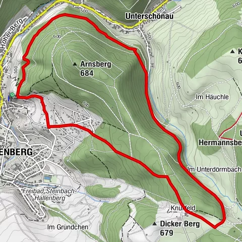 Circular route - "Arnsberg" Steinbach-Hallenberg - Thuringian Forest