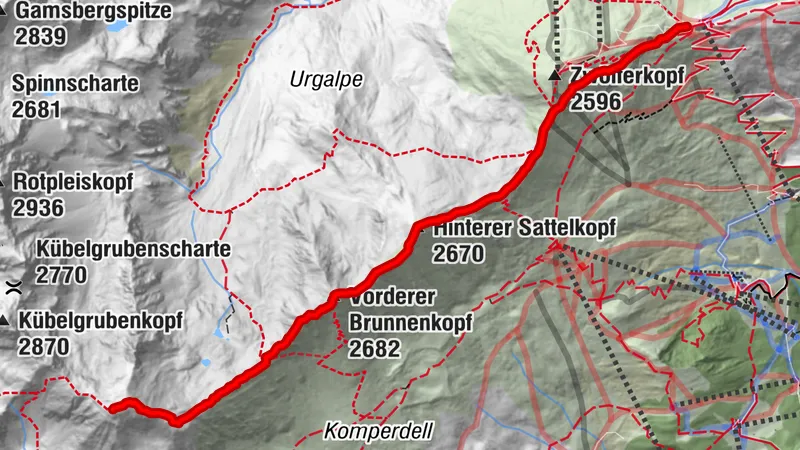 Gratsteig zum Planskopf