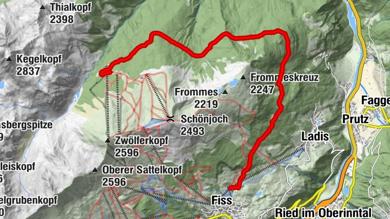 Schöngampalm über Fisser Almweg
