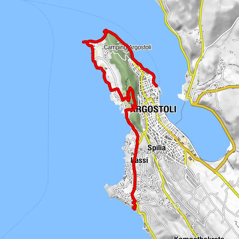 Coastwalk von Argostoli Hafen zum Costa Beach by Wilson Holz