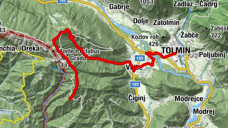 JULIANA TRAIL - etapa 17: Tolmin - planinski dom Pod Ježo