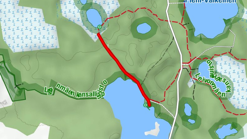 Harjujärvi accessible route, Leivonmäki National Park