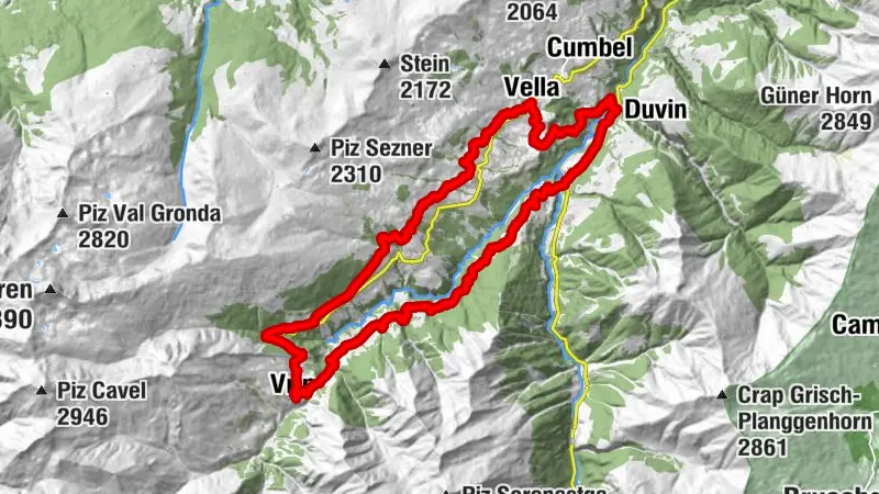 Lumnezia round route