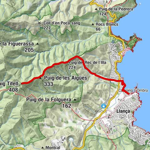 Colera - Puig del Rec de l'Illa - Puig de les Aigües - Puig Tifell