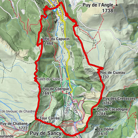 Mont-Dore - Puy Redon - Puy de Cacadogne - Roc de Cuzeau