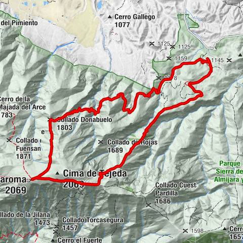 Alhama de Granada - Cerro del Selladero - Maroma - La Maroma