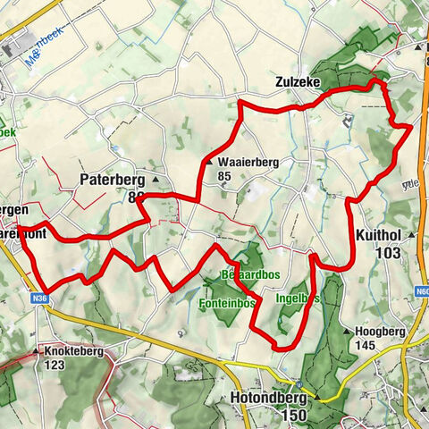 't Palet - Sint-Jan-in-de-Oliekerk - Waaierberg - Kluisbergen