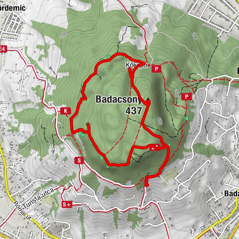 Badacsonytomaj - Kisfaludy-kilátó - Badacsony - Kőkapu