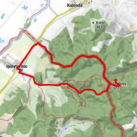 Ipolytarnóc - Tri duby - Mučínska jaskyňa