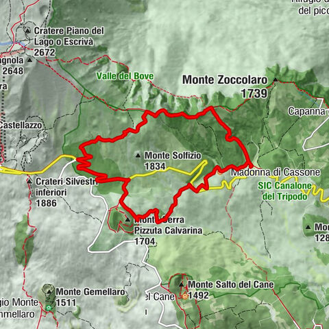 Zafferana Etnea - Rifugetto - Madonna di Cassone - Monte Lupo