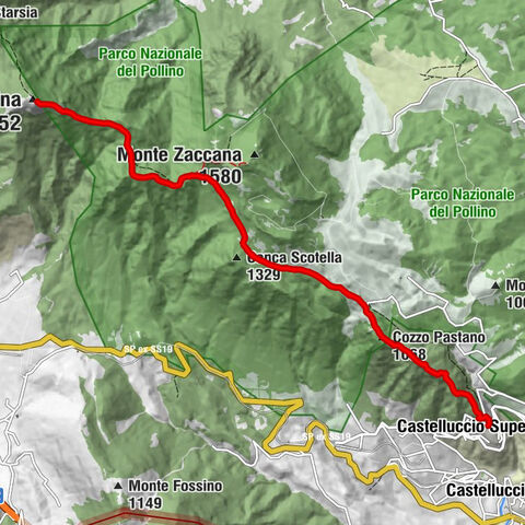 Castelluccio Superiore - Cozzo Pastano - Monte Capillo - Monte la Spina