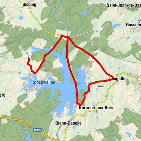 Rouges Champs - Rhodes - Le Champ Voyard - Chapelle Sainte-Anne