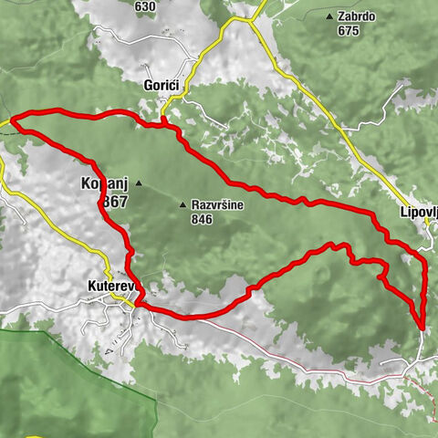 Kuterevo - Rončevići - Lipovlje - Panos