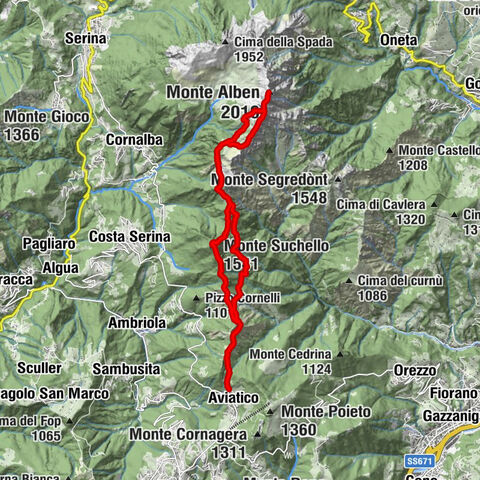 Aviatico - Monte Alben - Cima Campelli - Monte Suchello