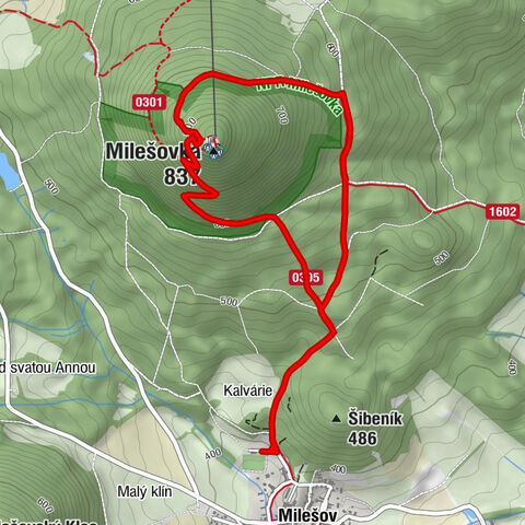 Milešov - Milešovka