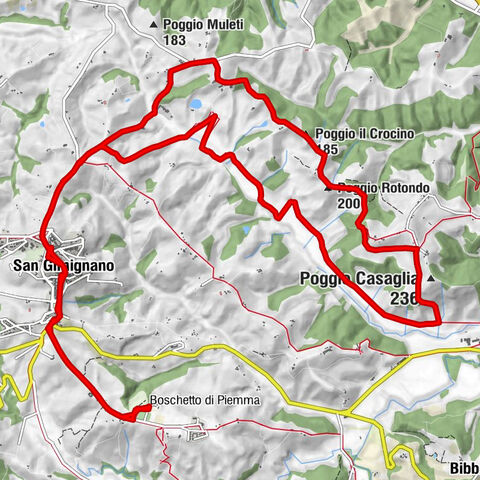 Selva delle Torri - Poggio il Crocino - Poggio Rotondo - Poggio Casaglia