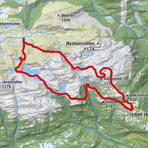 Midt-Telemark - Oksla - Hollane - Gleksefjell