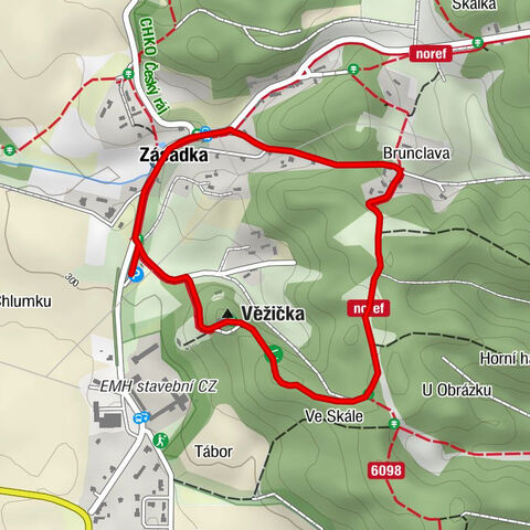 Boseň - Věžička - Brunclava - Zásadka